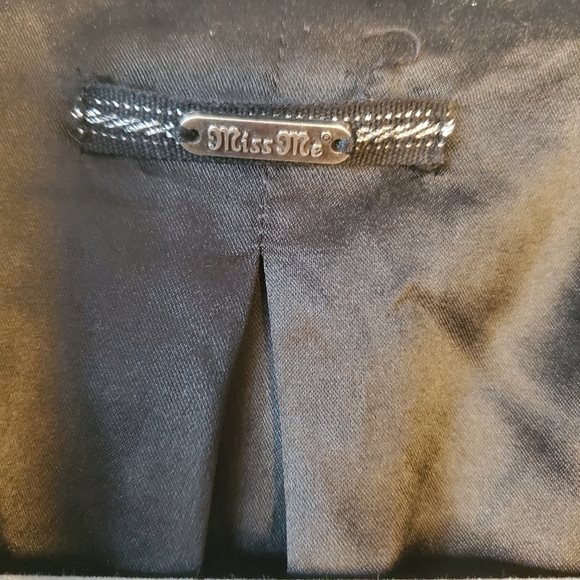 Miss Me Black Tweed Studded Peacoat - Picture 3 of 8